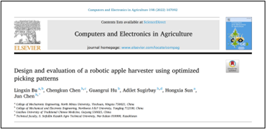 农业科学类二区SCI期刊Computers and Electronics in Agriculture上发表