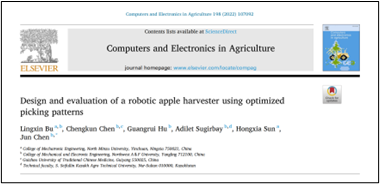 农业科学类二区SCI期刊Computers and Electronics in Agriculture上发表 农业科学类二区SCI期刊Computers and Electronics in Agriculture上发表