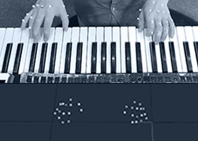 Motion capture of hands playing piano