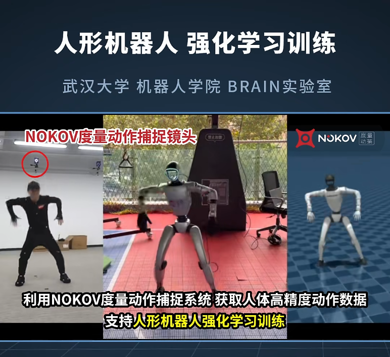 武汉大学机器人学院,人形机器人训练,NOKOV度量动捕无忧售后服务