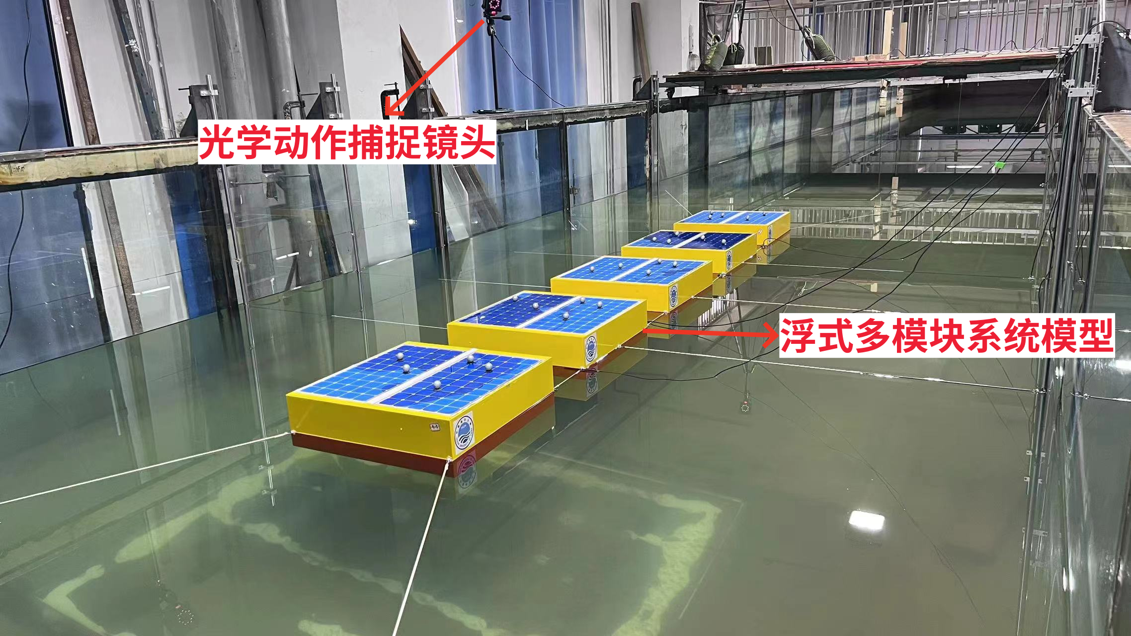 4. 模型测试装置的正面示意图。 4. 模型测试装置的正面示意图。